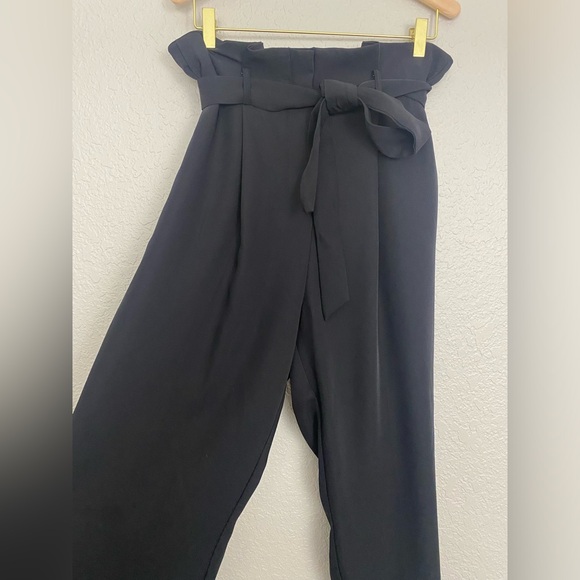 H&M Ultra High Rise Paper Bag Pants Size 12 - Picture 2 of 8